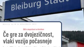 Novembra 2023 smo v Novicah poročali o zaključku gradbenih del na železniški progi S3 med Celovcem in Wolfsbergom. V poročilu smo med drugim obravnavali tudi dvojezične table na železniških postajah. […]