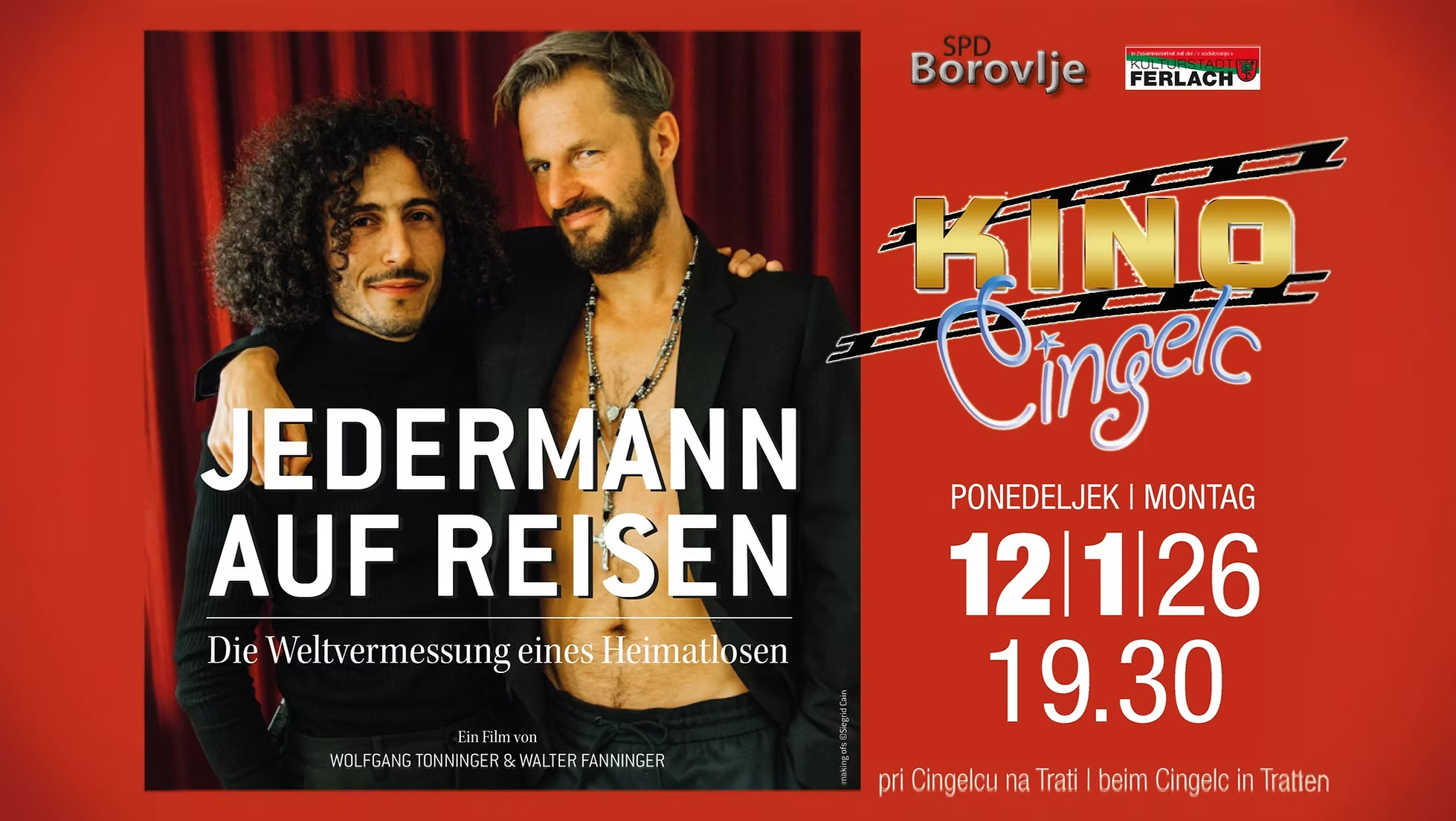 Kino Cingelc: Film »Jedermann auf Reisen«